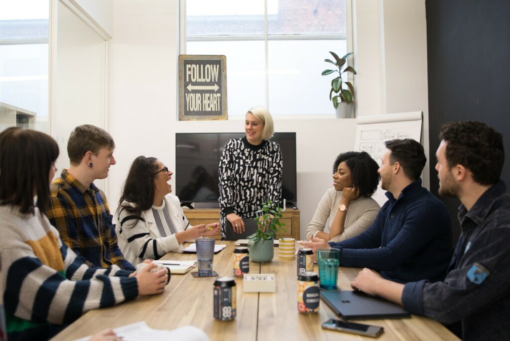 Kirstie with colleagues at Digital Cake, Birmingham