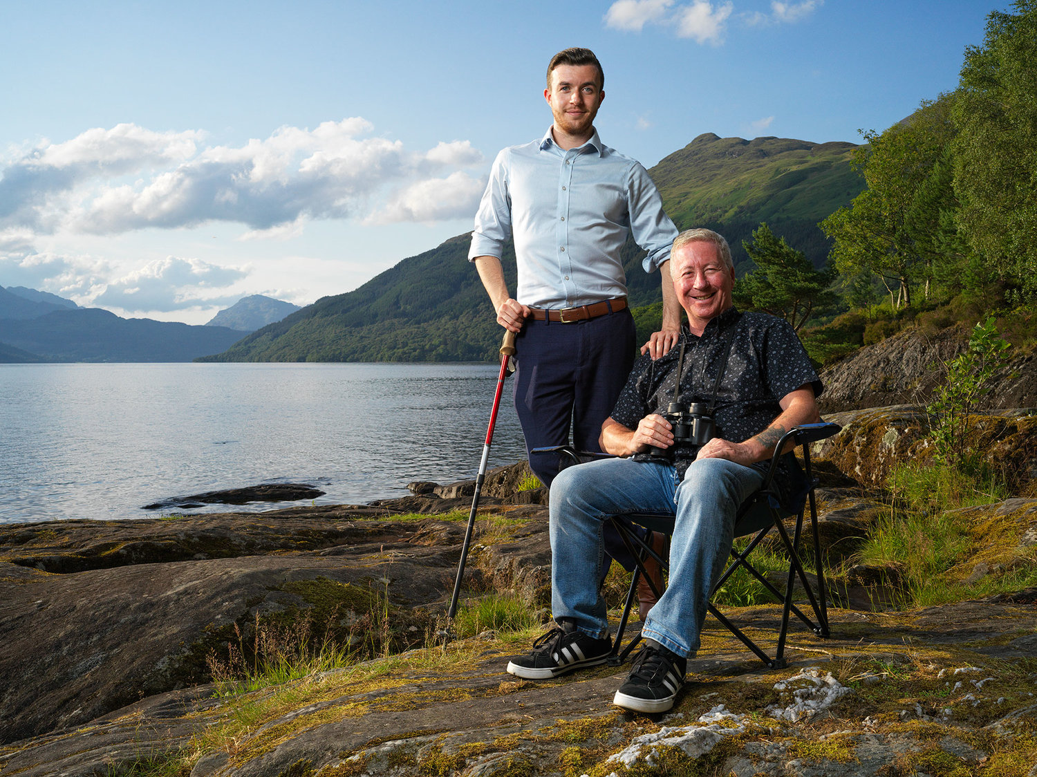 Steven and George Lindsay, the father-son team guiding tourists through the Highlands