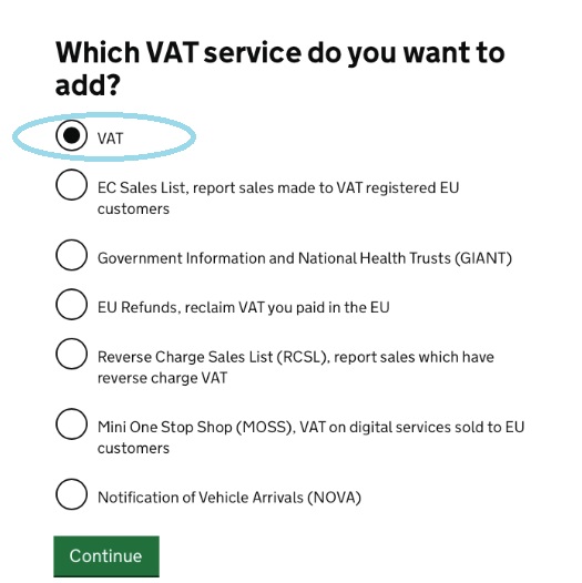 Screenshot - HMRC Gateway - VAT