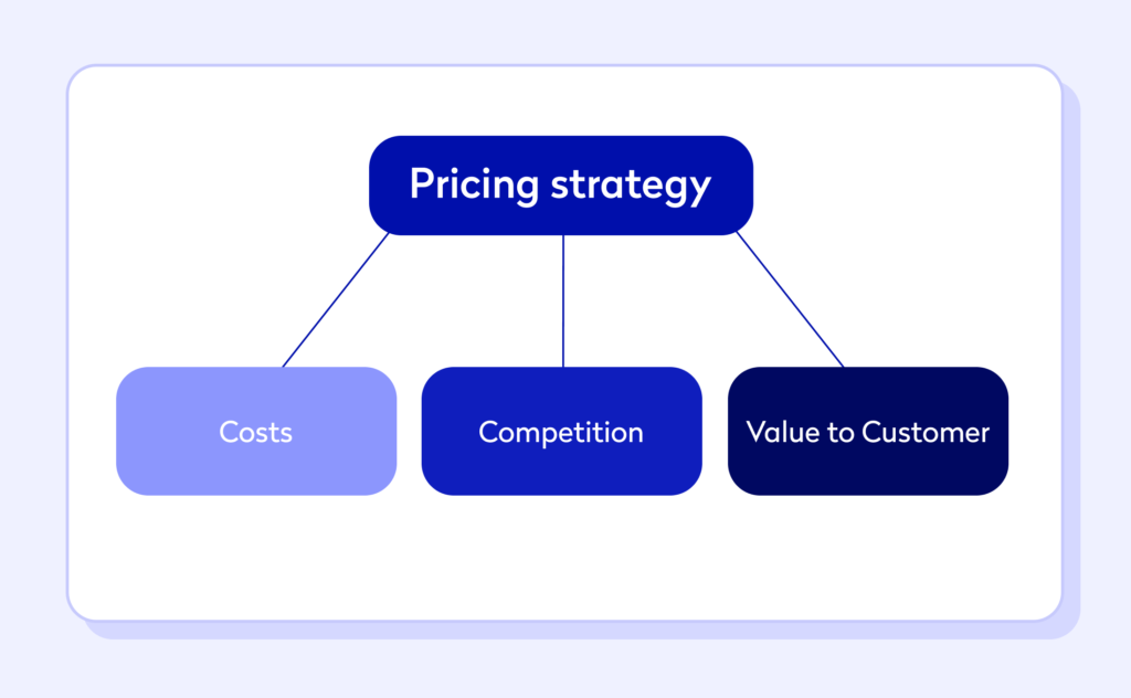 An infographic showing pricing strategy for business